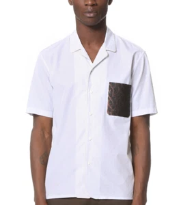 Marc Jacobs Grey Dobby Classic Short Sleeve Button Up Men's Size 52 L65608 - Picture 1 of 4