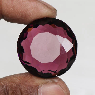 AAA+ Purple Amethyst 17.50ct Round Facet Cut Loose Gemstone for Ring & Pendant - Image 1 of 4