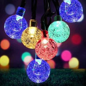 Luci Natale Esterno, 8 Modalità Lucine 7M 30 LED Catena Luminosa Esterno - Foto 1 di 15