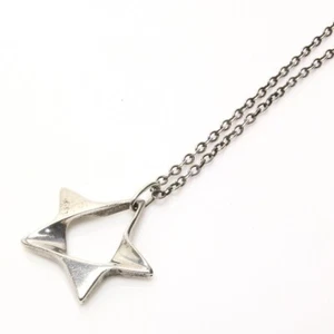 Georg Jensen Necklace Pendant 178 Sterling Silver 925 Star L45cm Top2.5cm - Picture 1 of 3