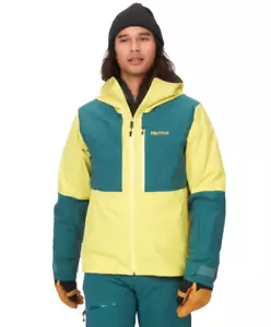 Chaqueta impermeable Marmot Refuge Ski Shell verde amarillo para hombre XL $325 - Imagen 1 de 18