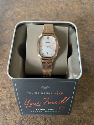 Fossil BQ3609 Lyla Three-Hand Date Rose Gold-Tone Stainless Steel Watch - Image 1 of 3