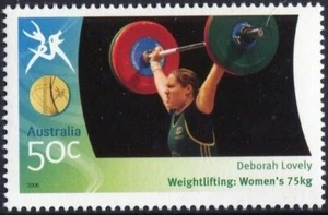 Hermosa estampilla de los Juegos de la Commonwealth 2006 50c como nueva nunca bisagras - Imagen 1 de 1