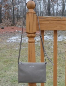 Nuevo Marc Jacobs Gris Oscuro Cuero Topo El Estándar Bandolera Bolso de Mano - Imagen 1 de 8