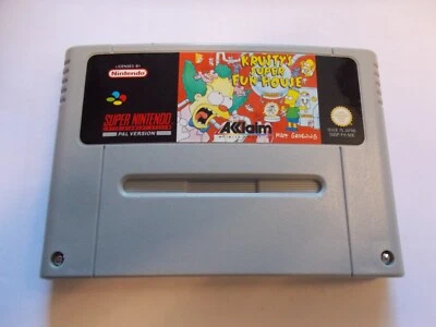 Super nintendo Game - Krusty's Super Fun House, SNSP-006, #X- 14-16 - Image 1 of 2