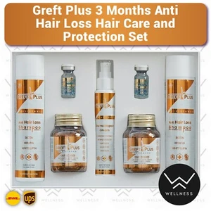 Greft Plus 3 Months Anti Hair Loss, After Hair Transplant Complete Hair Care Set - Picture 1 of 4