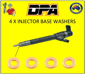 Renault Kangoo1.5 & 1.9 DCi / 4x4 Diesel Injector Copper Washers / Seals set x 4 - Picture 1 of 4