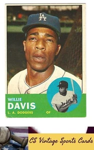1963 Topps #229 Willie Davis - Picture 1 of 2