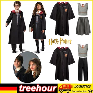 Harry Potter Kinder Jungen Mädchen Gryffindor Uniform Cosplay Kostüm Outfits Set - Bild 1 von 24