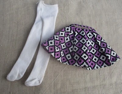 JUPE griffée Gégé POUPEE DOLLY GEGE et COLLANT BLANC - Photo 1/3