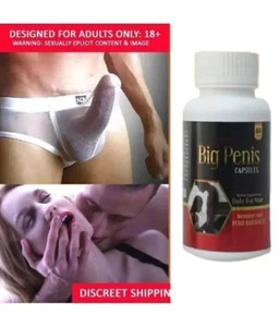 #1 NEW XXXL GAIN 12+ INCHES PENIS-ENLARGER GROWTH 60 CAPSULES ! FASTER GROWTH!! - Picture 1 of 5