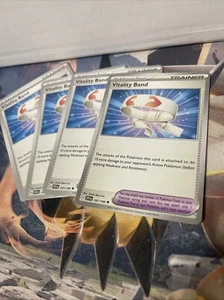 4x Vitality Band 197/198 x4 Playset - Scarlet & Violet SV1 - Pokémon TCG - NM - Picture 1 of 1