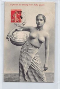 Sri Lanka - Singhalese Girl carrying water chatty - Publ. Plâté - Picture 1 of 2