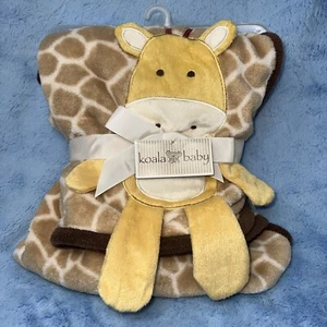 Koala Baby hellbraun gelb Giraffe Applikation Decke Babys R Us - Bild 1 von 5