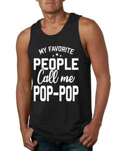 My Favorite People Call Me Pop-Pop Father Dad Grandpa Gift Mens Graphic Tank Top - Picture 1 of 7