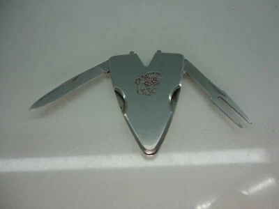 NAVAJA DE BOLSILLO plegable multiherramienta de acero inoxidable vintage Japón con cordero en la parte delantera Foto 1 de 4