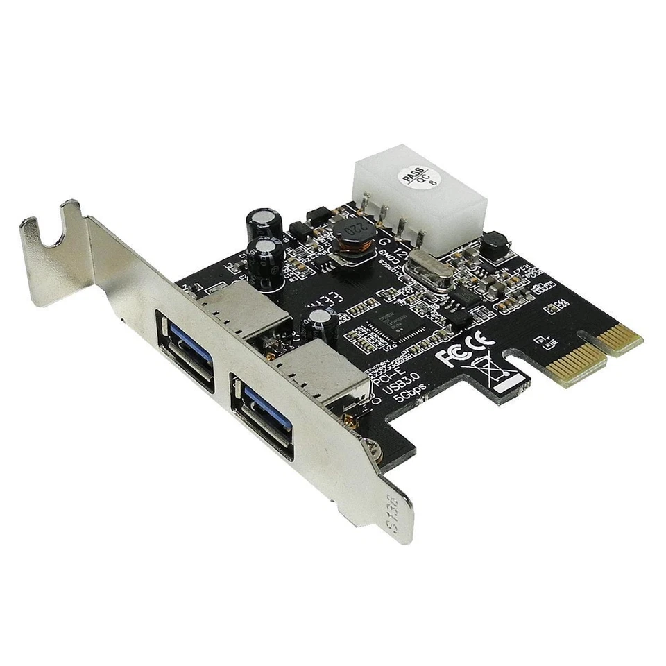 Scheda di interfaccia Digitus 2 porte USB 3.0 Super Speed PCI-Express x1 1428... - Immagine 1 di 3