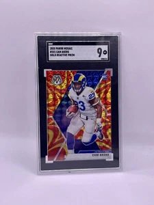 2020 Panini Mosaic Cam Aker Gold Reactive Prizm SGC 9 Rookie RC No.221 - Picture 1 of 2