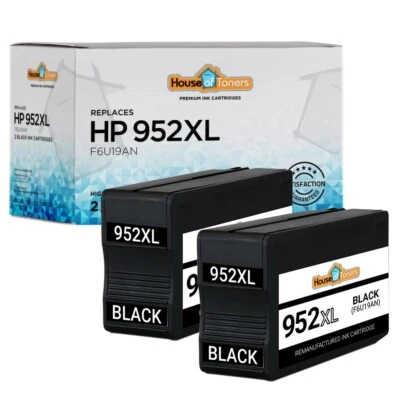 Cartucho de tinta negra 952 952XL para HP OfficeJet Pro 8714 - 2PK Foto 1 de 2