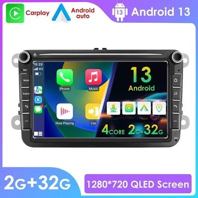 8" Android 13 Autoradio GPS NAVI DAB+ für VW Golf Passat B6 3C Touran Skoda WIFI - Bild 1 von 4