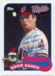 2014 TOPPS 5x7 JUMBO MAJOR LEAGUE #MLC-EH EDDIE HARRIS CHELCIE ROSS SIGNED AUTO - Picture 1 of 2