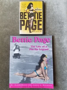 Bettie Page: The Life Of A Pin Up Legend Book (1996) + The Notorious DVD (2006) - Picture 1 of 11