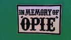 In Memory of Opie Iron On Patch! New Sons of Anarchy Biker