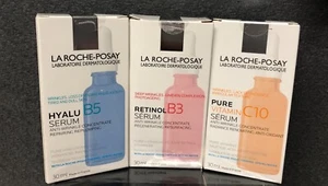 La Roche Posay Pure Anti Wrinkle Concentrate Beauty Skin Bundle 30ml x 3 Bottles - Picture 1 of 4