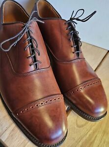 Allen Edmonds Byron Chestnut Brown Cap toe Oxford Shoes Size 13