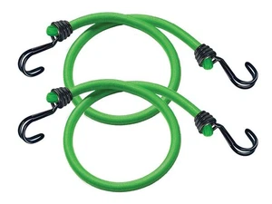 Master Lock Twin Wire Bungee Cord 80cm Green 2 Piece MLK3021E - Picture 1 of 7