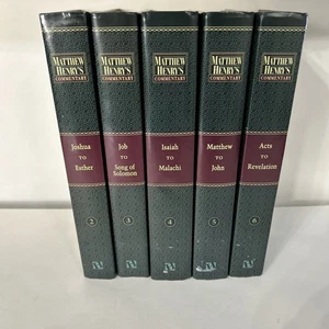 Matthew Henry's Commentary on the Whole Bible Volume 2-6 (Missing Volume 1) - Foto 1 di 3