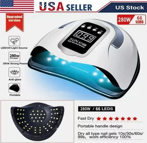 280W Nagellampe UV LED Licht Profi Nagellack Trockner Kunst Gel Härtegerät - Bild 1 von 13