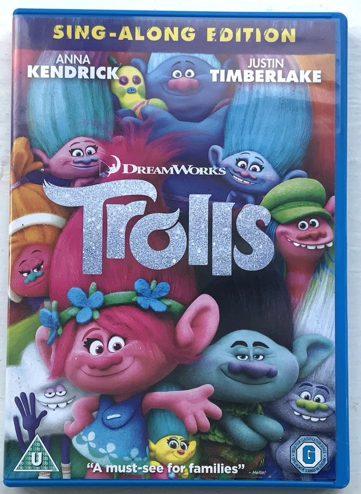 Trolls “Sing-Along Edition” DVD *Anna Kendrick* And *Justin Timberlake* U Cert - Image 1 of 4