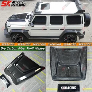 Dry Twill Carbon Fiber Front Hood Panel Cover For 19-2025 Benz G-Class W464 W465 - Foto 1 di 27
