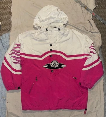 Chaqueta de esquí de colección para mujer BOGNER Markus Wasmeier rosa blanco logotipo de león 1/2 cremallera XL Foto 1 de 4