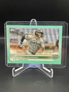 2022 Topps Pro Debut (MiLB) Austin Hendrick Aqua Refractor #'d /75 Reds #PDC-98 - Bild 1 von 2