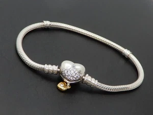 Genuine Pandora Disney Princess 569563C01 Bracelet Silver Charms 18cm - Picture 1 of 17