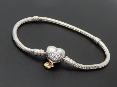 Genuine Pandora Disney Princess 569563C01 Bracelet Silver Charms 18cm - Image 1 of 4