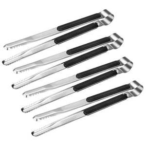 4 Pack Premium Stainless Steel Kitchen Tongs Serving Tongs for Cooking Metal ... - Picture 1 of 7