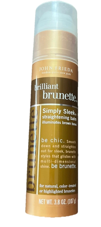 John Frieda Brilliant Brunette Simply Sleek Straightening Balm 3.8 oz - Image 1 of 2