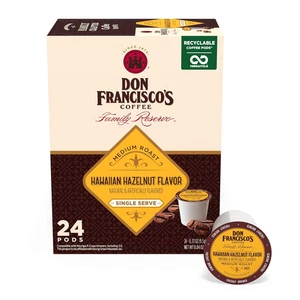 Café con sabor a avellana hawaiana - Cápsulas de una sola porción compatibles con 24 K-Cup - 100 % - Imagen 1 de 12