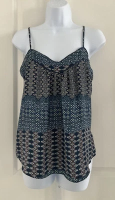 Camiseta sin mangas Jessica Simpson Shelby estampado geográfico correa de espagueti talla pequeña Foto 1 de 4