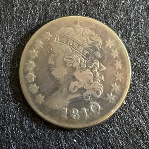 1810 Classic Head Half Cent VF - Picture 1 of 2