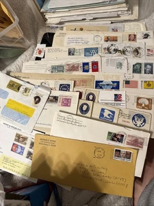 25 Assorted Postal Envelopes And Post Cards. Mostly Used Some Old! Photos E1 - Picture 1 of 12