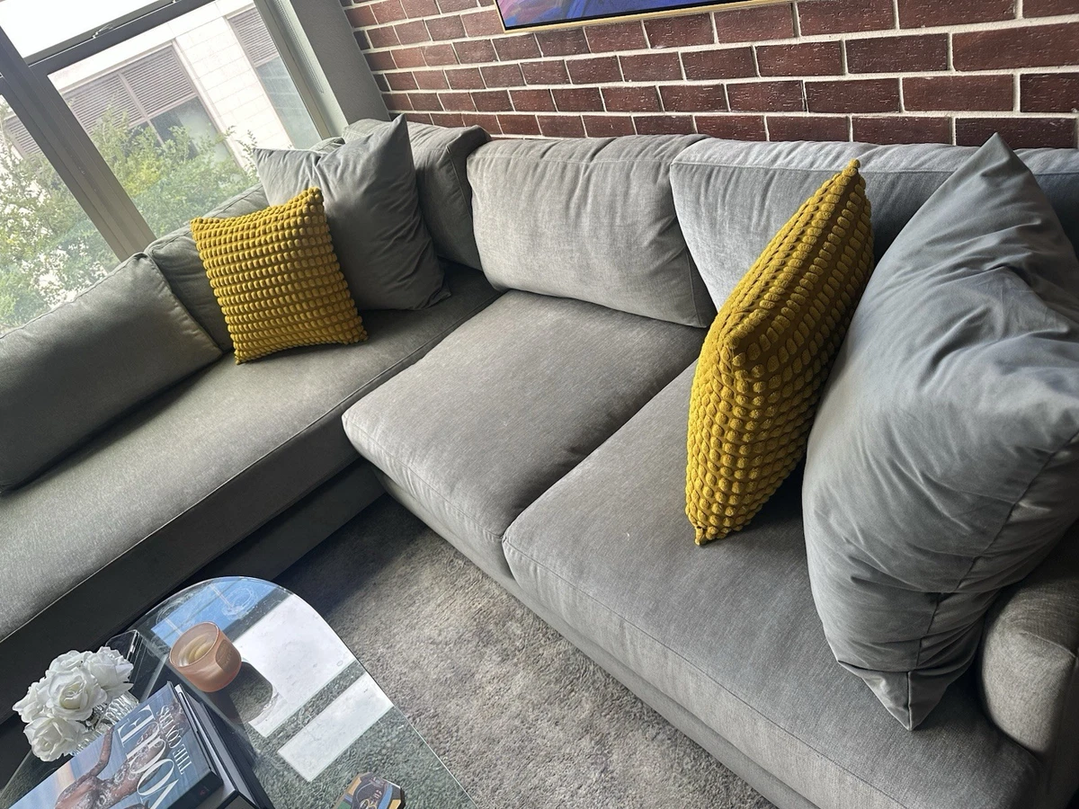 送料3.3万円込　アメリカ購入　West elm グレー L字型 ソファ 送料3.3万円込 アメリカ購入 West elm グレー L字型 ソファ 送料3.3万