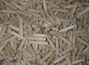 Lote de 12 mini clavijas cocteleras de madera de 1-3/4" madera de abedul sin terminar - Imagen 1 de 1