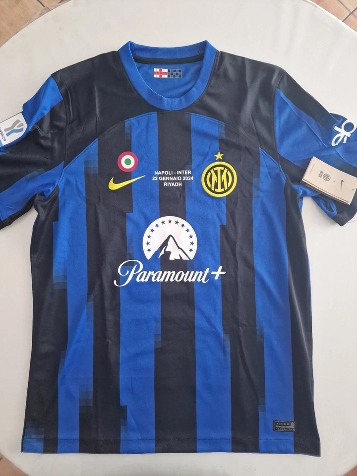 MAGLIA SHIRT HOME NIKE INTER BARELLA 23 M 2023-2024 SUPERCUP 2024 RIYADH FINAL
