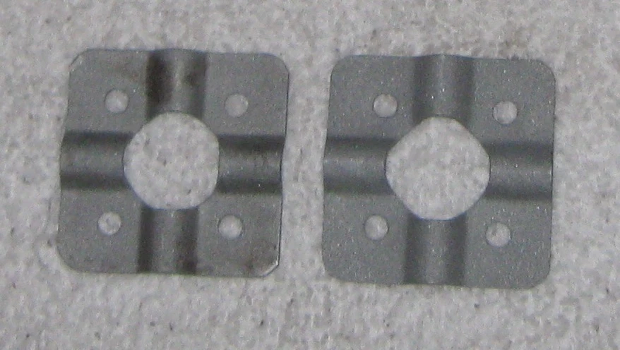 Morris Minor (?) Lote de refuerzo de cuchillas de ventilador de refrigeración (2) chorro de arena 1960 usado original Foto 1 de 1