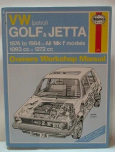 Haynes - VW Golf & Jetta / 1974 A 1984 / Tutti i Modelli Owners Manuale Officina - Foto 1 di 7