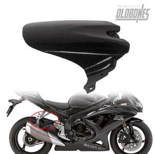 For SUZUKI GSXR 600 750 06-10 100% Carbon Fiber Rear Fender Mudguard Cover Gloss - Picture 1 of 14